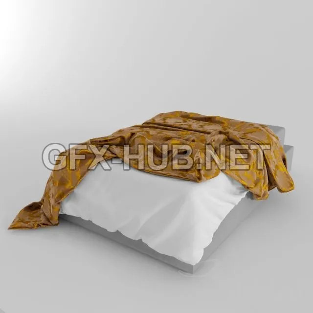 FURNITURE 3D MODELS – Bedspread with a pattern