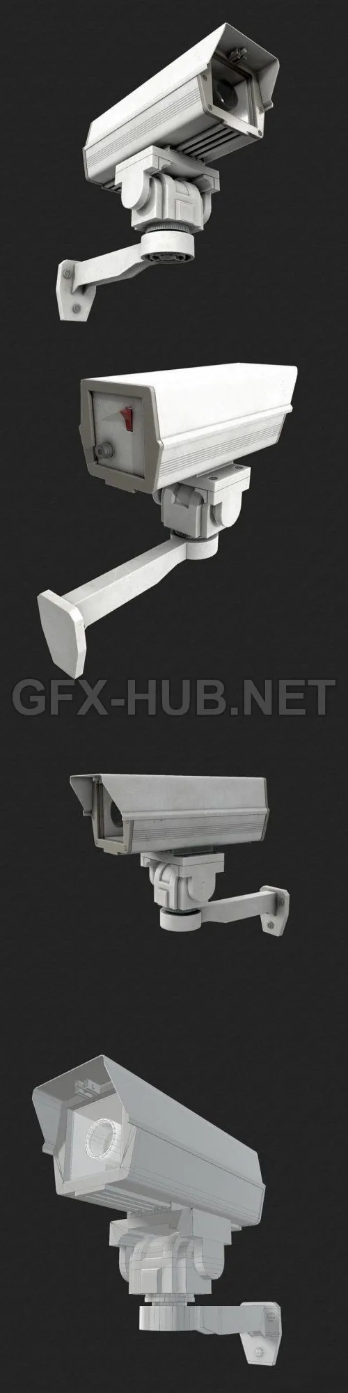 PBR Game 3D Model – CCTV Camera