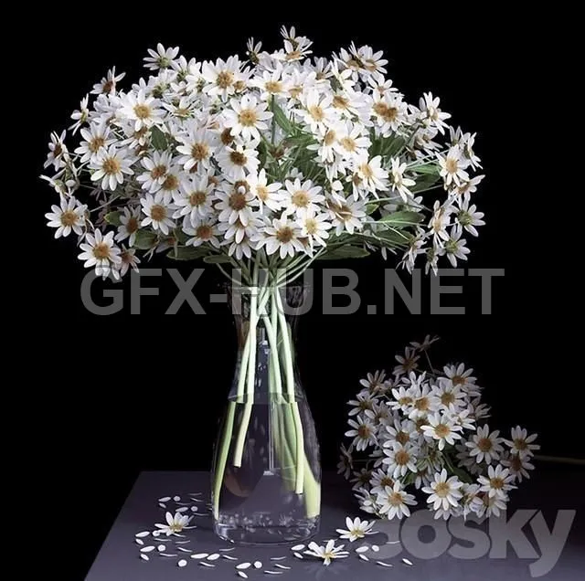 FURNITURE 3D MODELS – Bouquet of flowers in a vase 18