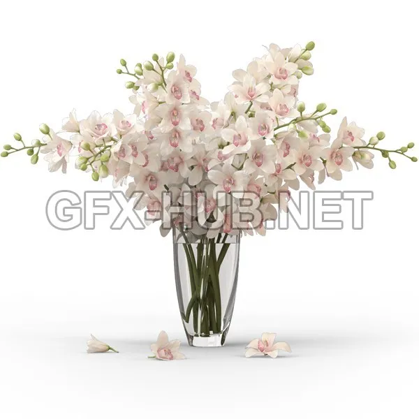 FURNITURE 3D MODELS – Bouquet of orchids