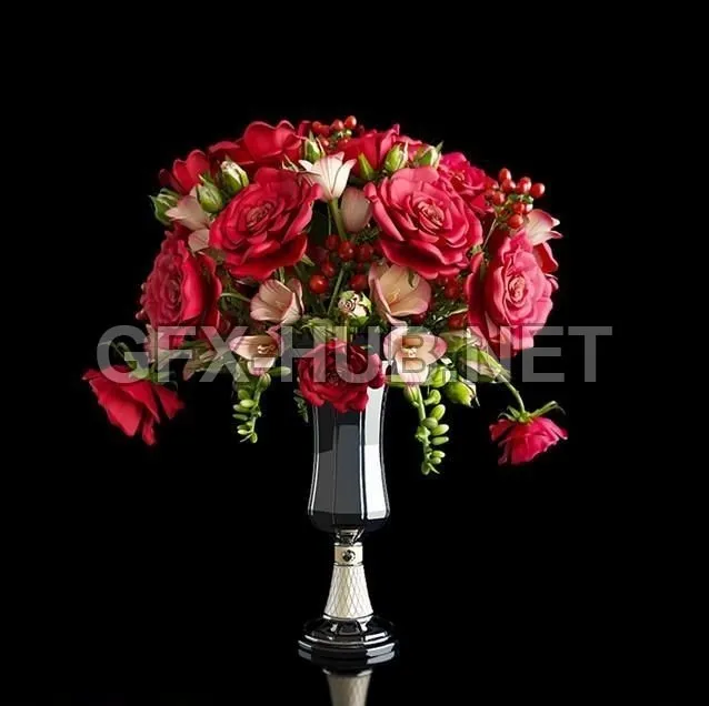 FURNITURE 3D MODELS – Bouquet of Roses