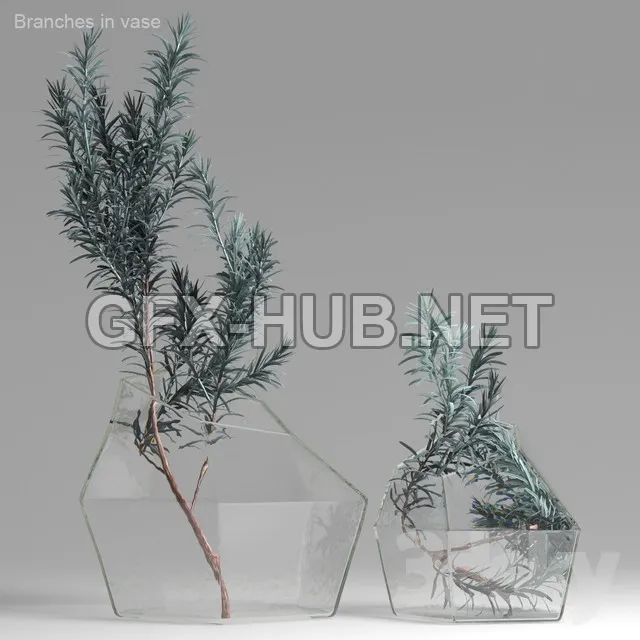 FURNITURE 3D MODELS – Branches in Vase