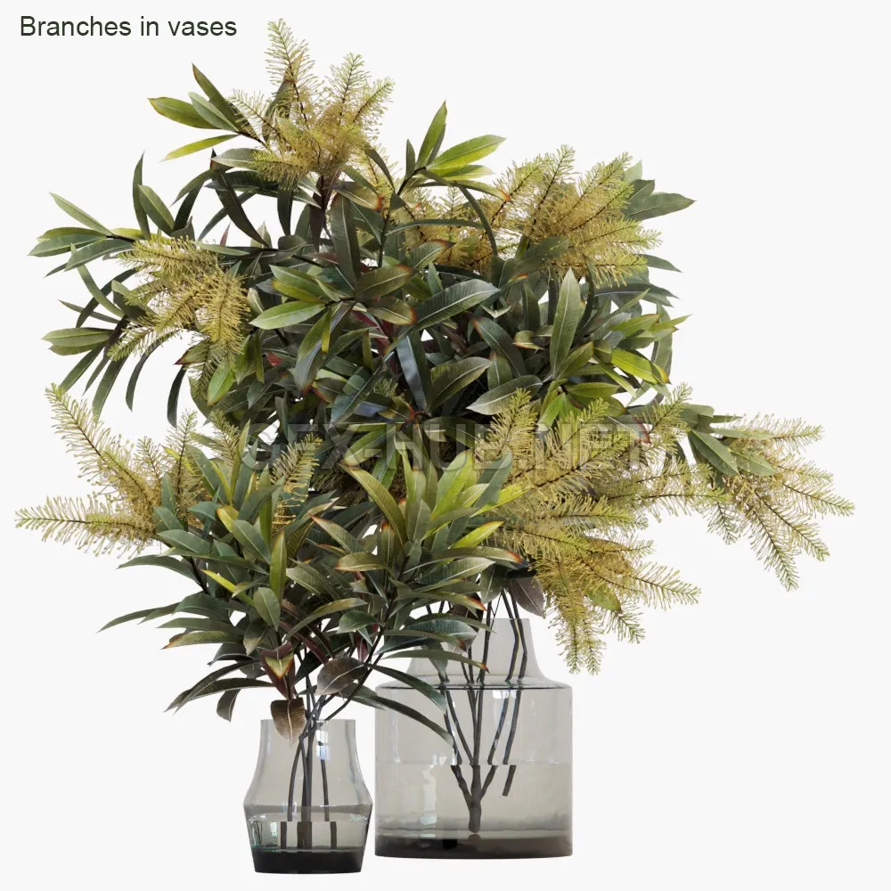FURNITURE 3D MODELS – Branches in vases 10