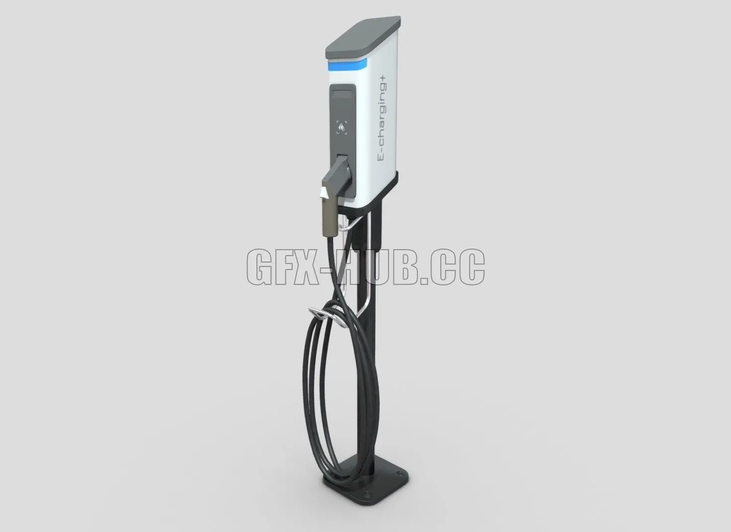 PBR Game 3D Model – Charging Station