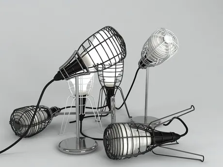 FURNITURE 3D MODELS – Cage Table Lamp