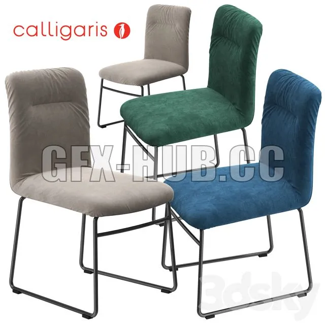 FURNITURE 3D MODELS – Calligaris Greta chair metal base
