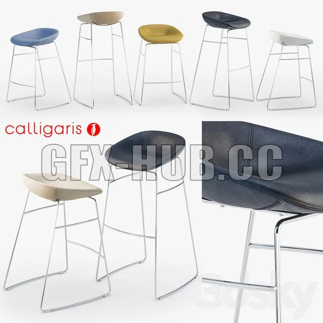 FURNITURE 3D MODELS – Calligaris Palm stool