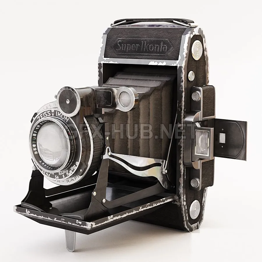 FURNITURE 3D MODELS – Camera Zeiss Ikon Super Ikonta 530 2