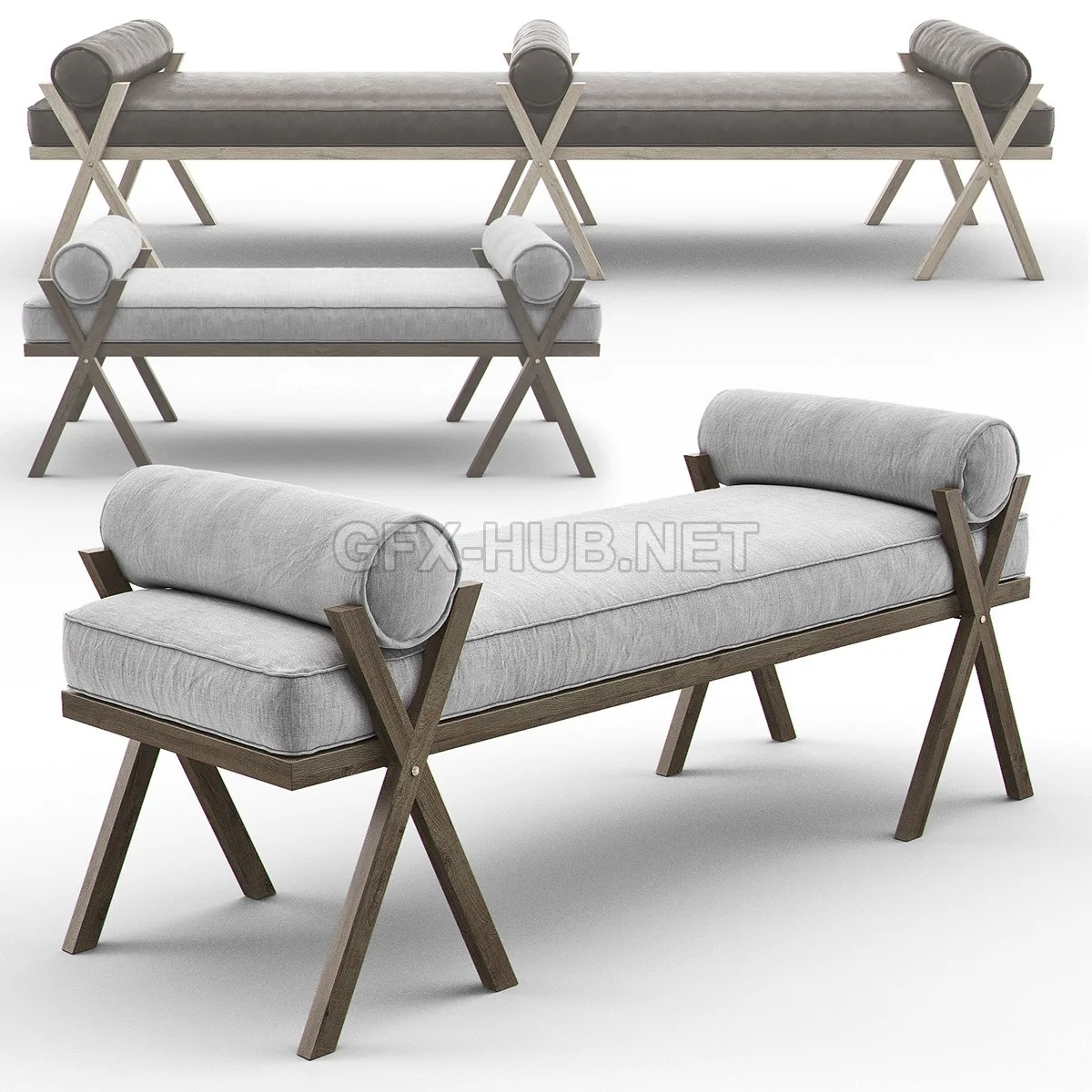 FURNITURE 3D MODELS – CAMP Bench KEYSTONE DESIGNER