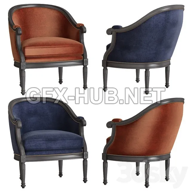 FURNITURE 3D MODELS – Caracole Upholstery Chair
