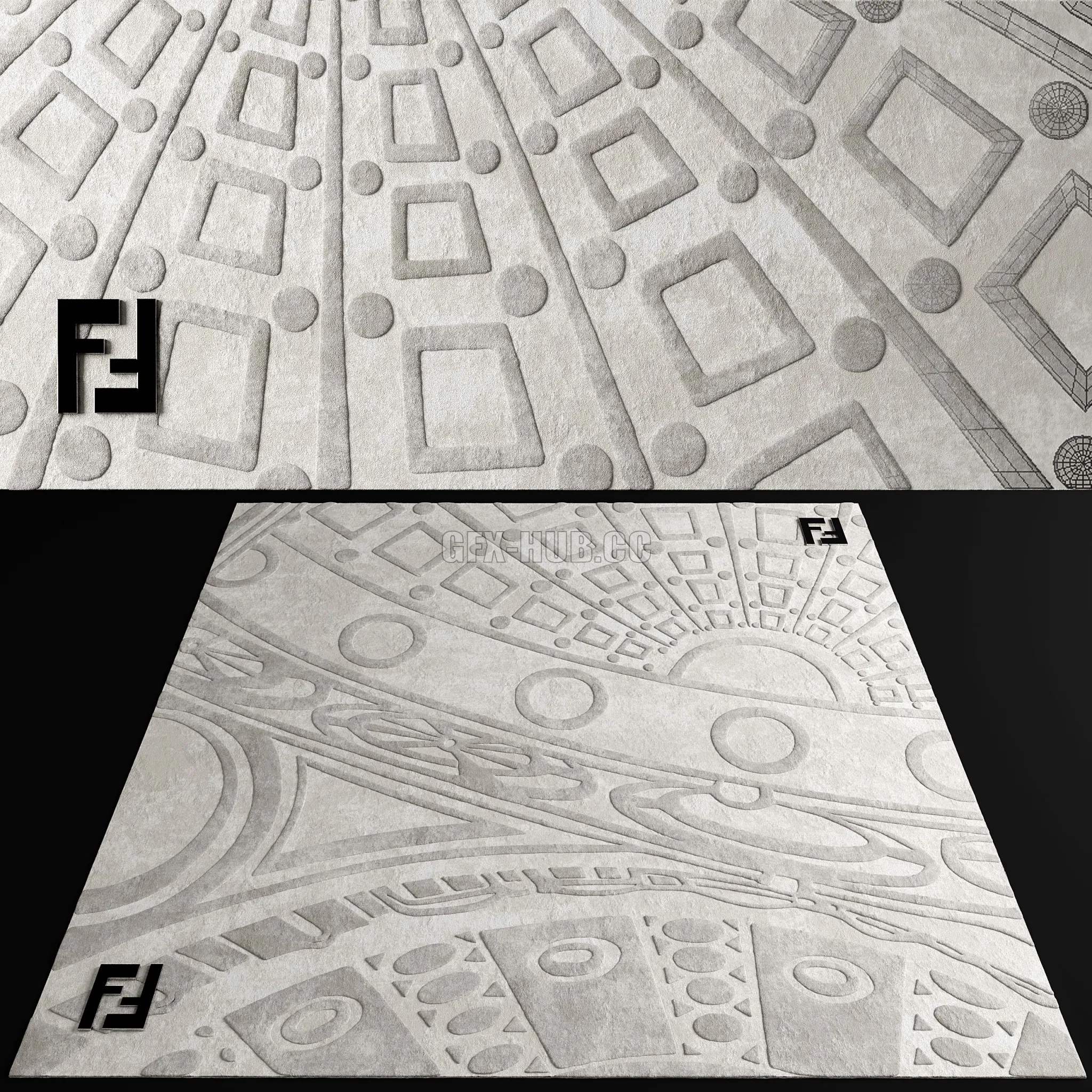 FURNITURE 3D MODELS – Carpet Fendi