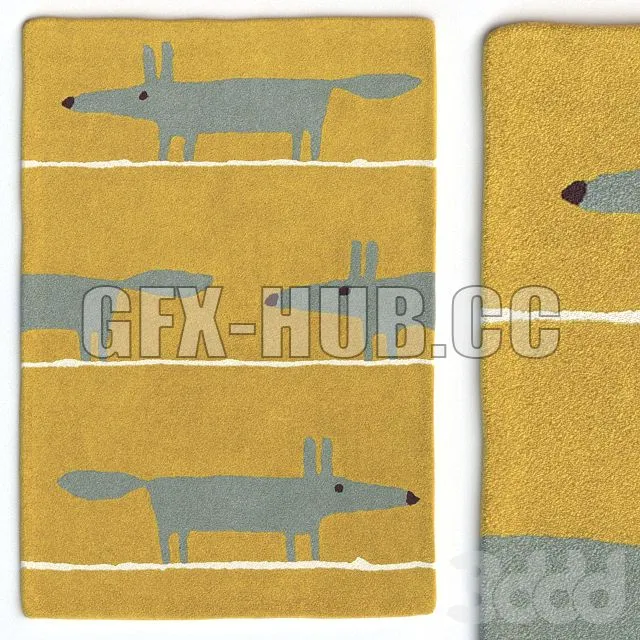 FURNITURE 3D MODELS – Carpet Scion Mr Fox Mustard