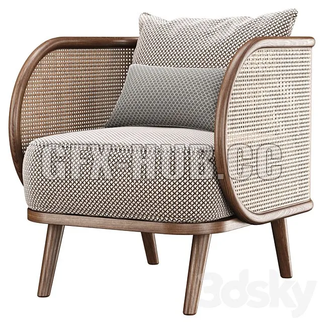 FURNITURE 3D MODELS – Carry Rattan Dining Chair IK12
