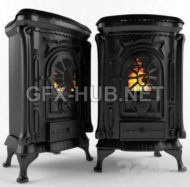 FURNITURE 3D MODELS – Cast-iron stove of Ingrid