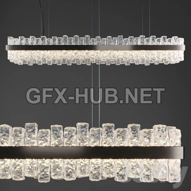 FURNITURE 3D MODELS – Cattelan italia Phoenix Ceiling lamp 116cm and 157cm width