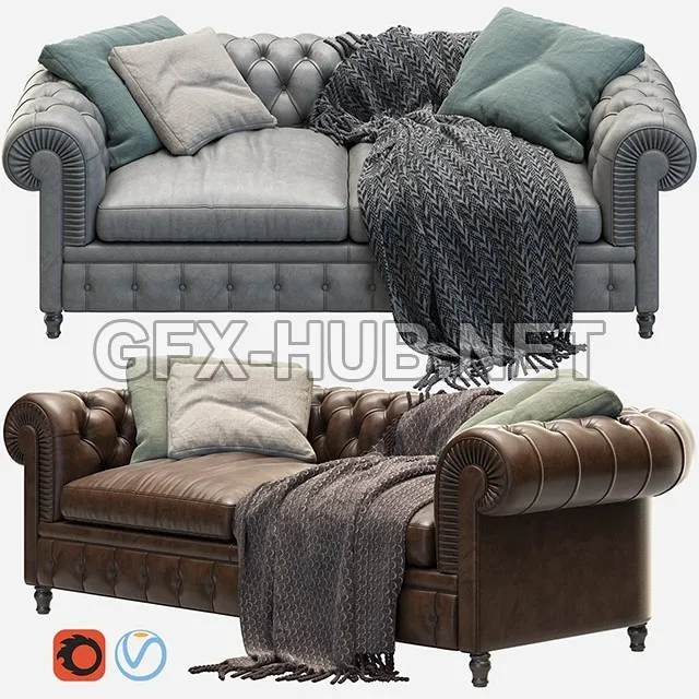 FURNITURE 3D MODELS – Chester One Sofas