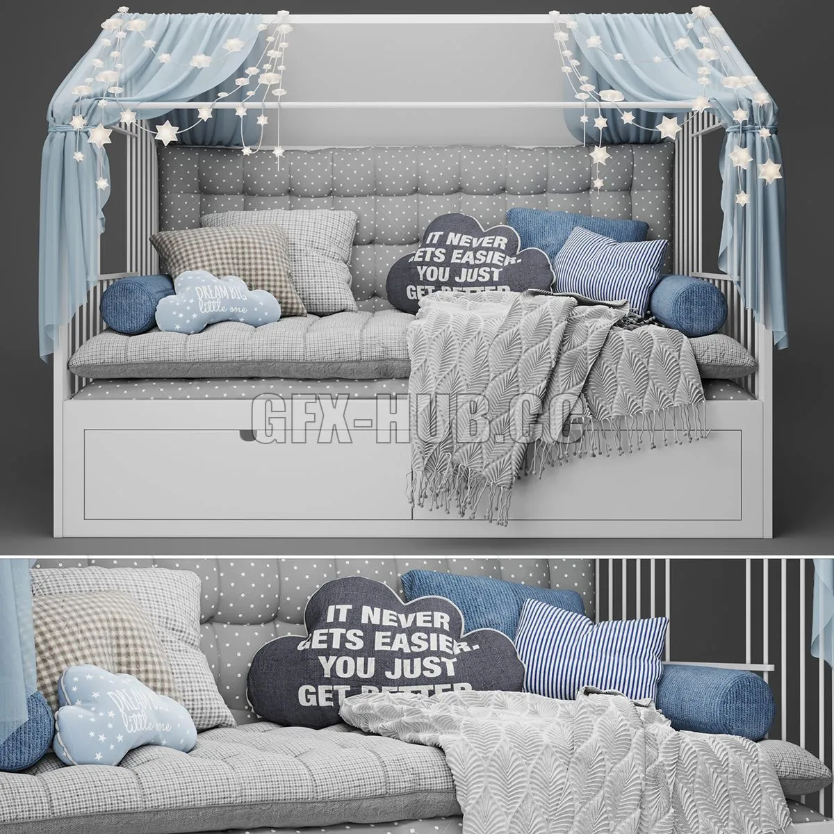 FURNITURE 3D MODELS – Childrens Bed House