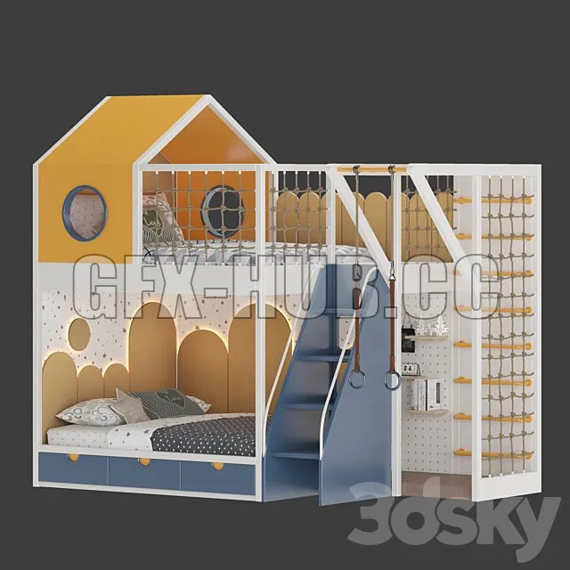 FURNITURE 3D MODELS – Childrens Furniture Set 03