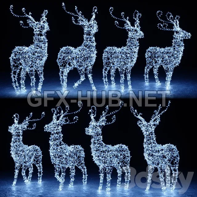 FURNITURE 3D MODELS – Christmas deer