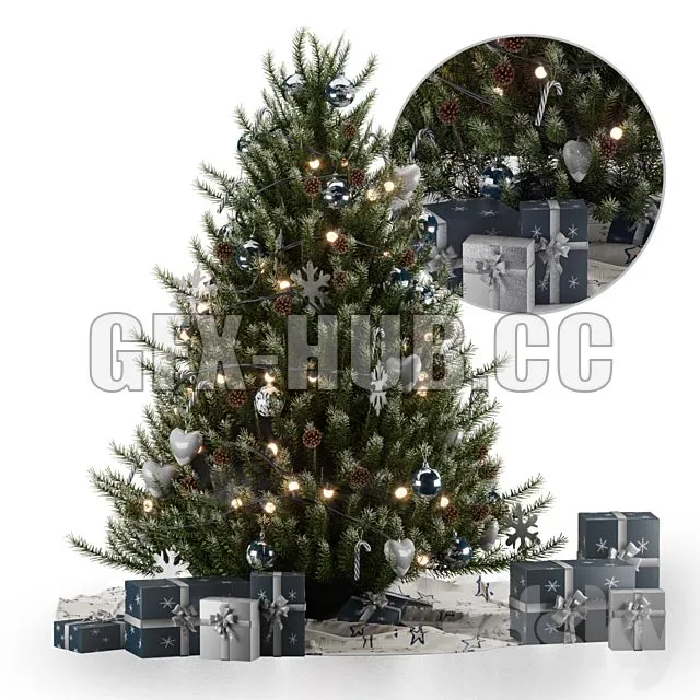 FURNITURE 3D MODELS – Christmas Tree 01