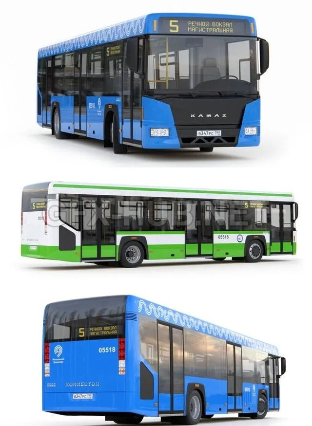 FURNITURE 3D MODELS – City Bus Kamaz