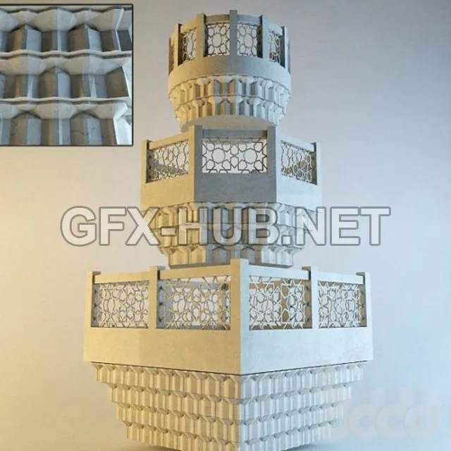 FURNITURE 3D MODELS – Classic architctural element (Mukarnas)