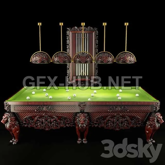 FURNITURE 3D MODELS – Classic Billiards