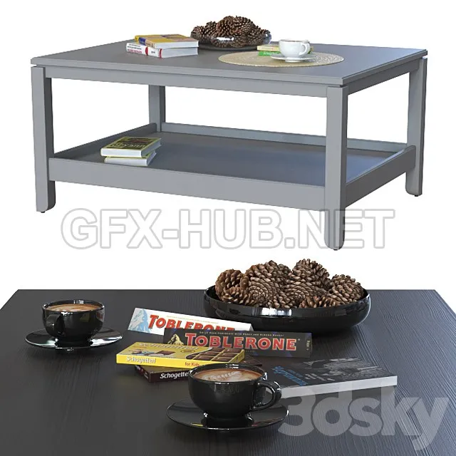 FURNITURE 3D MODELS – Coffee tables IKEA Havsta