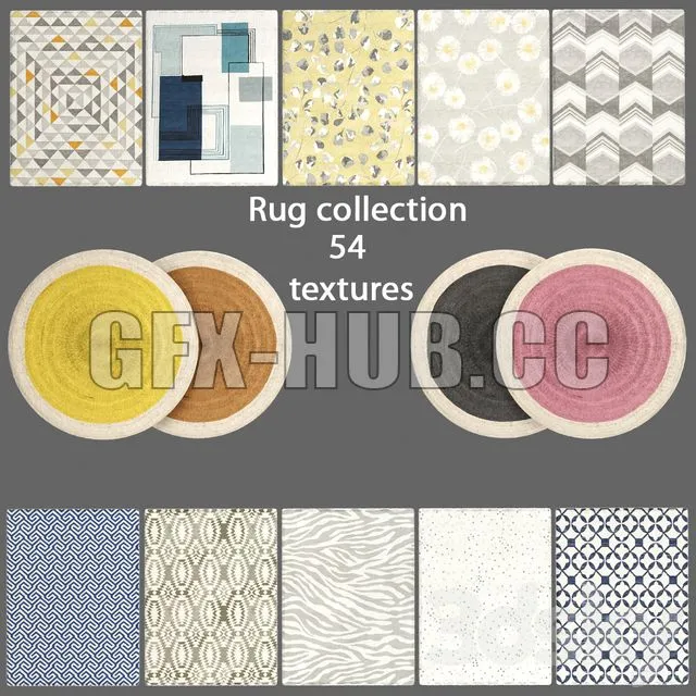 FURNITURE 3D MODELS – Collection Rugs