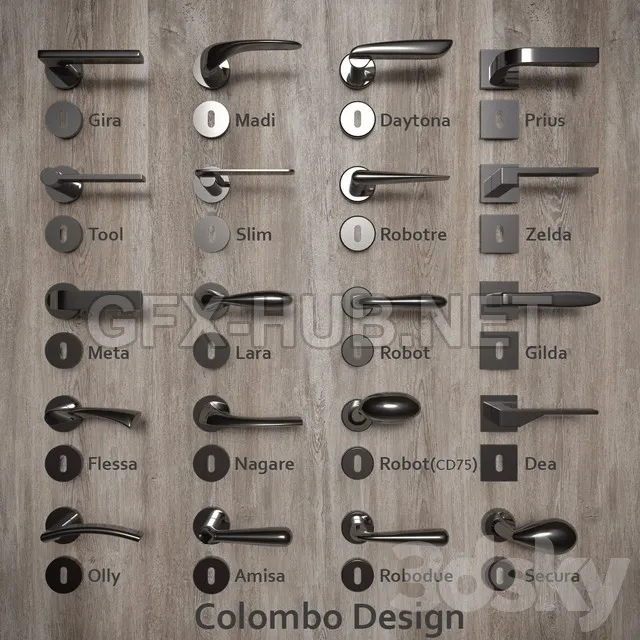 FURNITURE 3D MODELS – Colombo Design handles