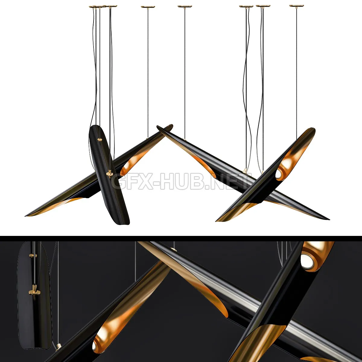 FURNITURE 3D MODELS – COLTRANE chandelier