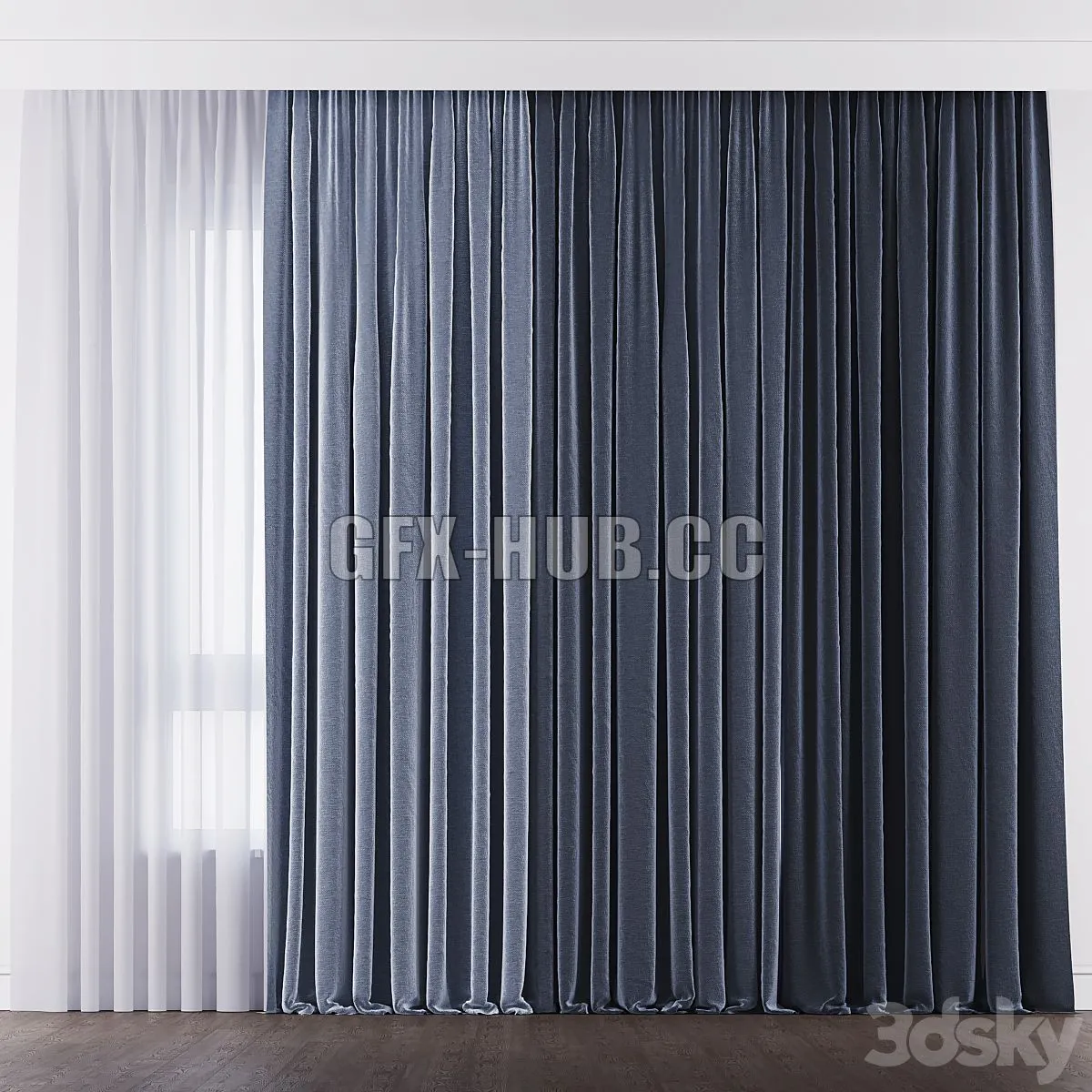FURNITURE 3D MODELS – Curtain 010