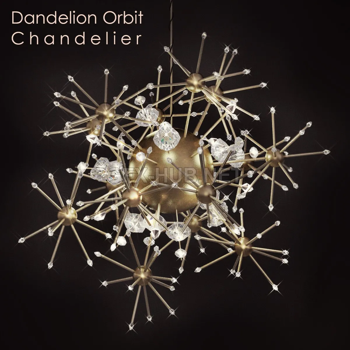 FURNITURE 3D MODELS – Dandelion Orbit Chandelier