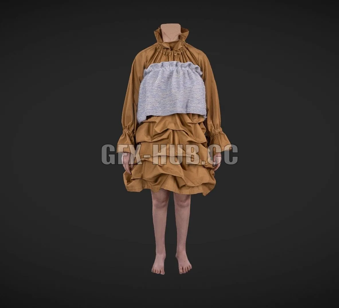PBR Game 3D Model – Clothes Design by Amalie Laigaard Prang