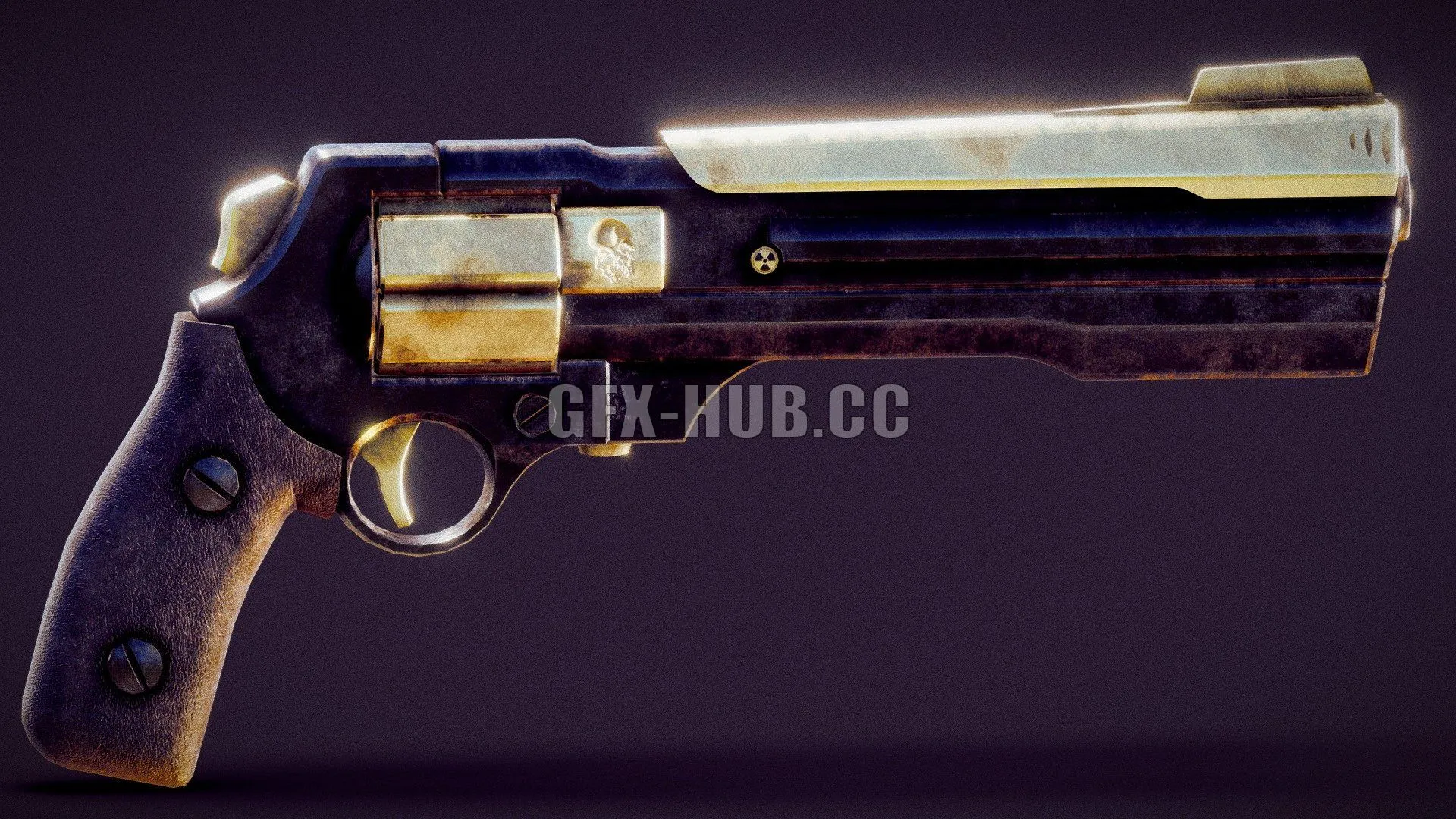 PBR Game 3D Model – A Hero’s Revolver