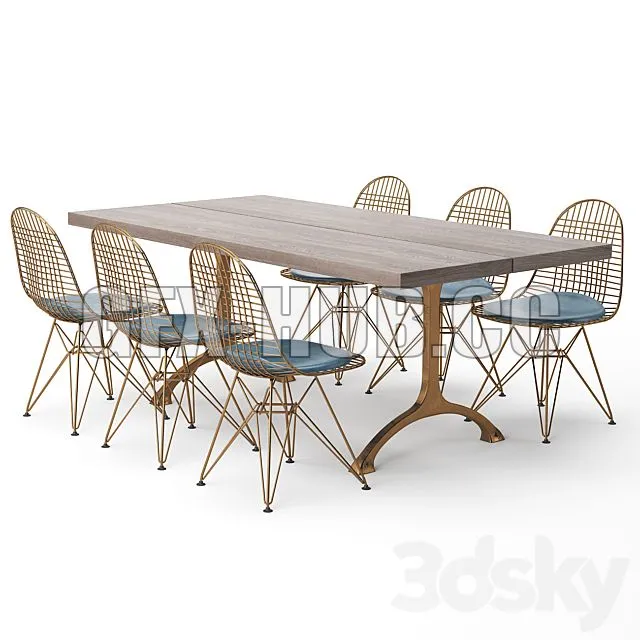 FURNITURE 3D MODELS – Dining Table 123