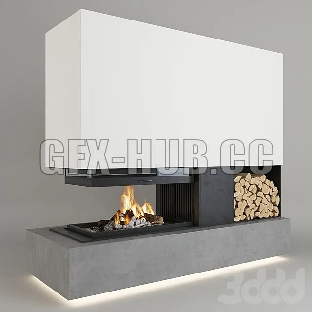 FURNITURE 3D MODELS – Fireplace 000001
