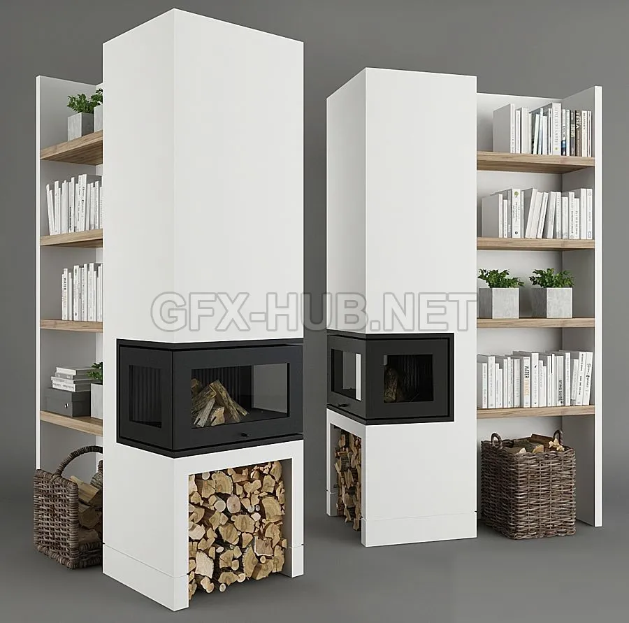 FURNITURE 3D MODELS – Fireplace 14
