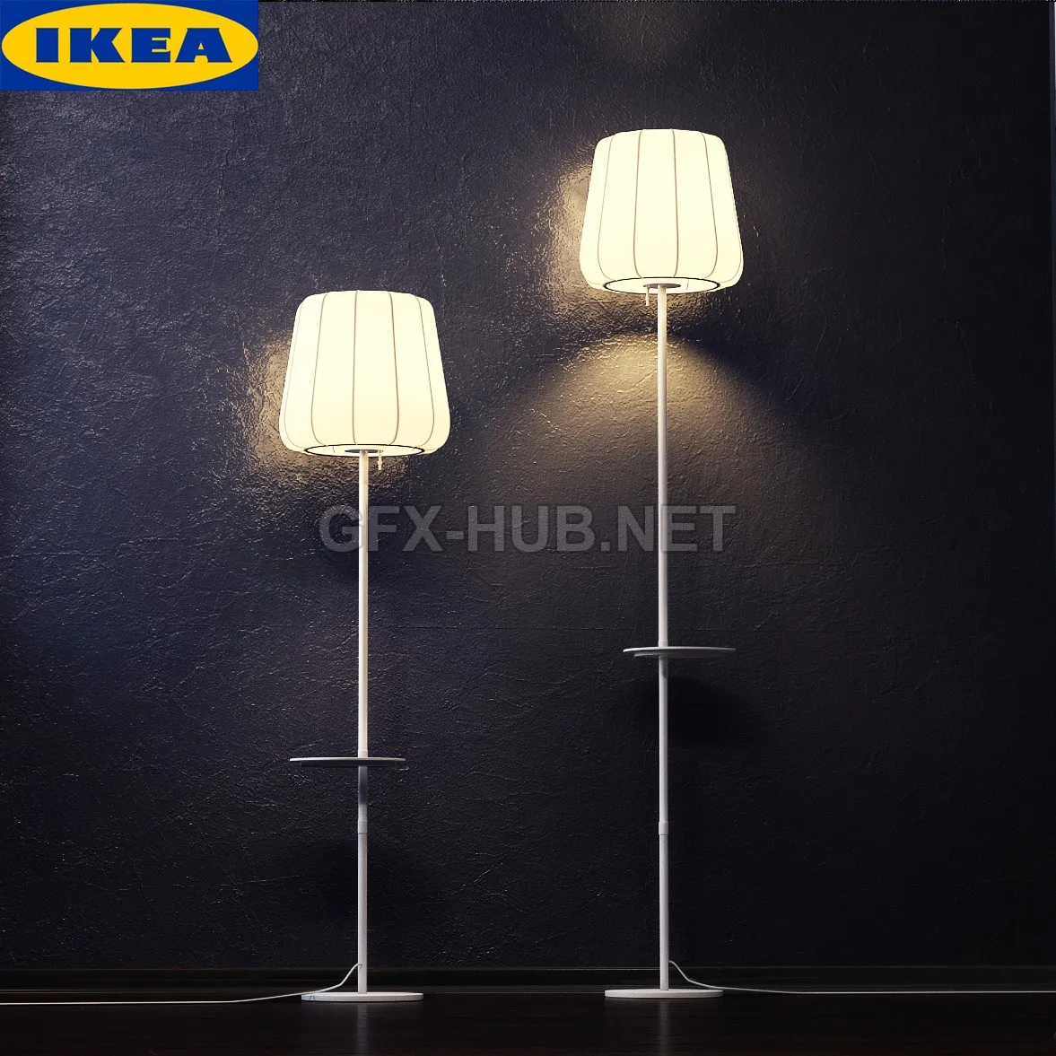 FURNITURE 3D MODELS – Floor lamp Ikea Varva