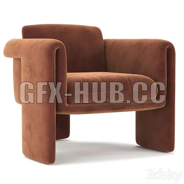FURNITURE 3D MODELS – Floria Velvet Chair