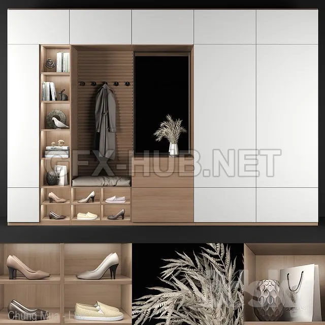FURNITURE 3D MODELS – Furniture composition for hallway 69