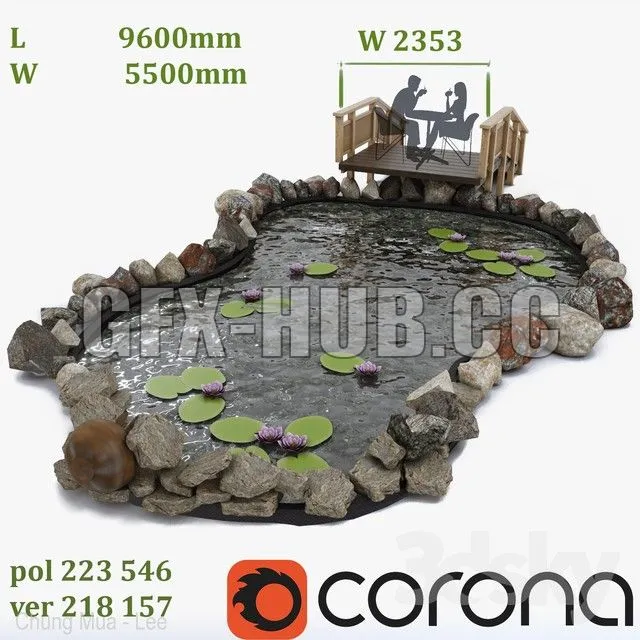 FURNITURE 3D MODELS – Garden Pond