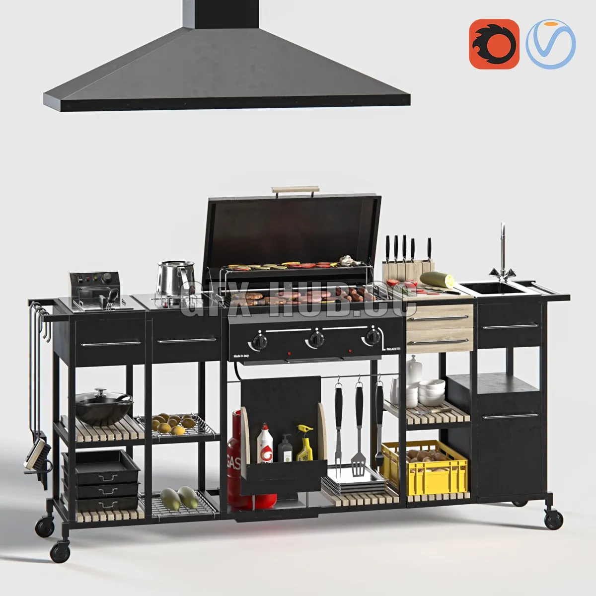 FURNITURE 3D MODELS – Gas Grill Mr Chef