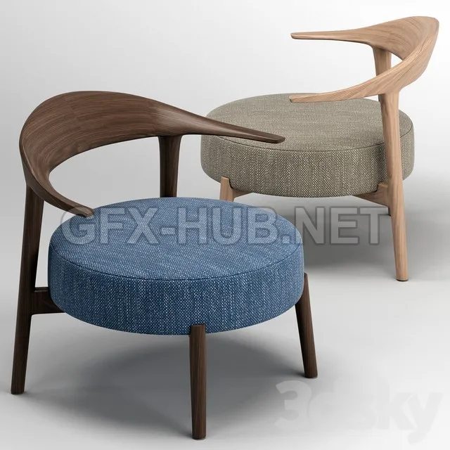 FURNITURE 3D MODELS – GIORGETTI RIPPLE Armchair