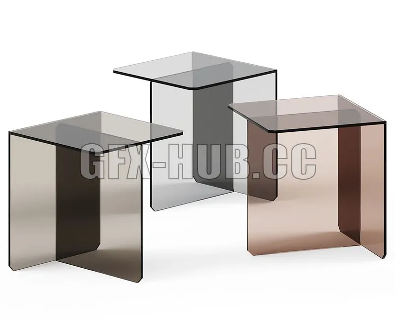 FURNITURE 3D MODELS – Glass Coffee Table KUM