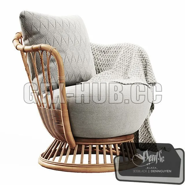 FURNITURE 3D MODELS – Grace Lounge Chair
