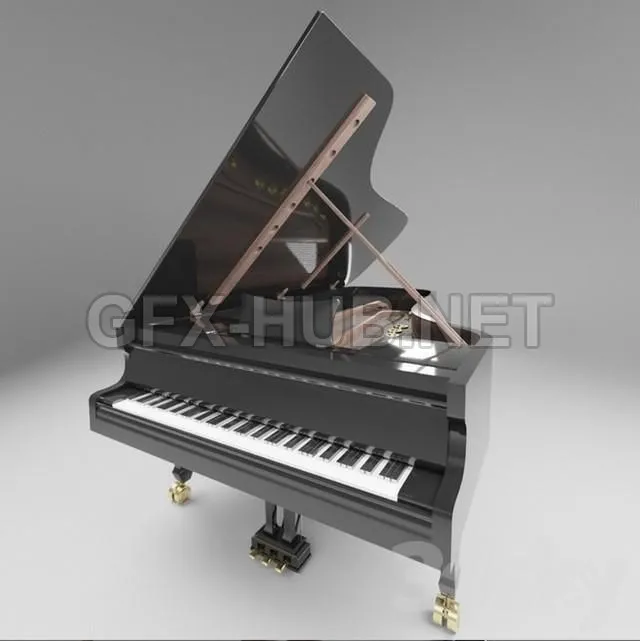 FURNITURE 3D MODELS – Grand piano