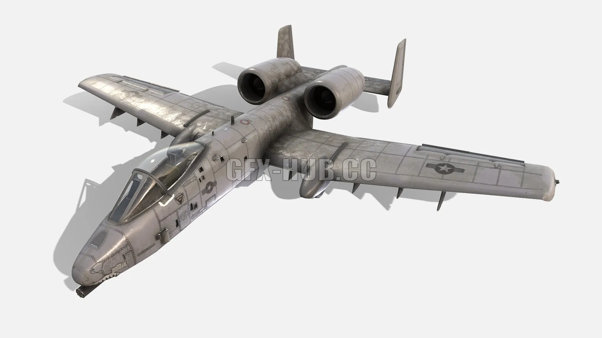 PBR Game 3D Model – A-10 Tankbuster