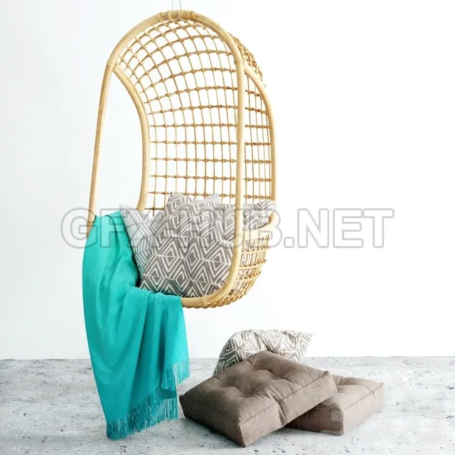 FURNITURE 3D MODELS – Hanging chair 1180x700x600