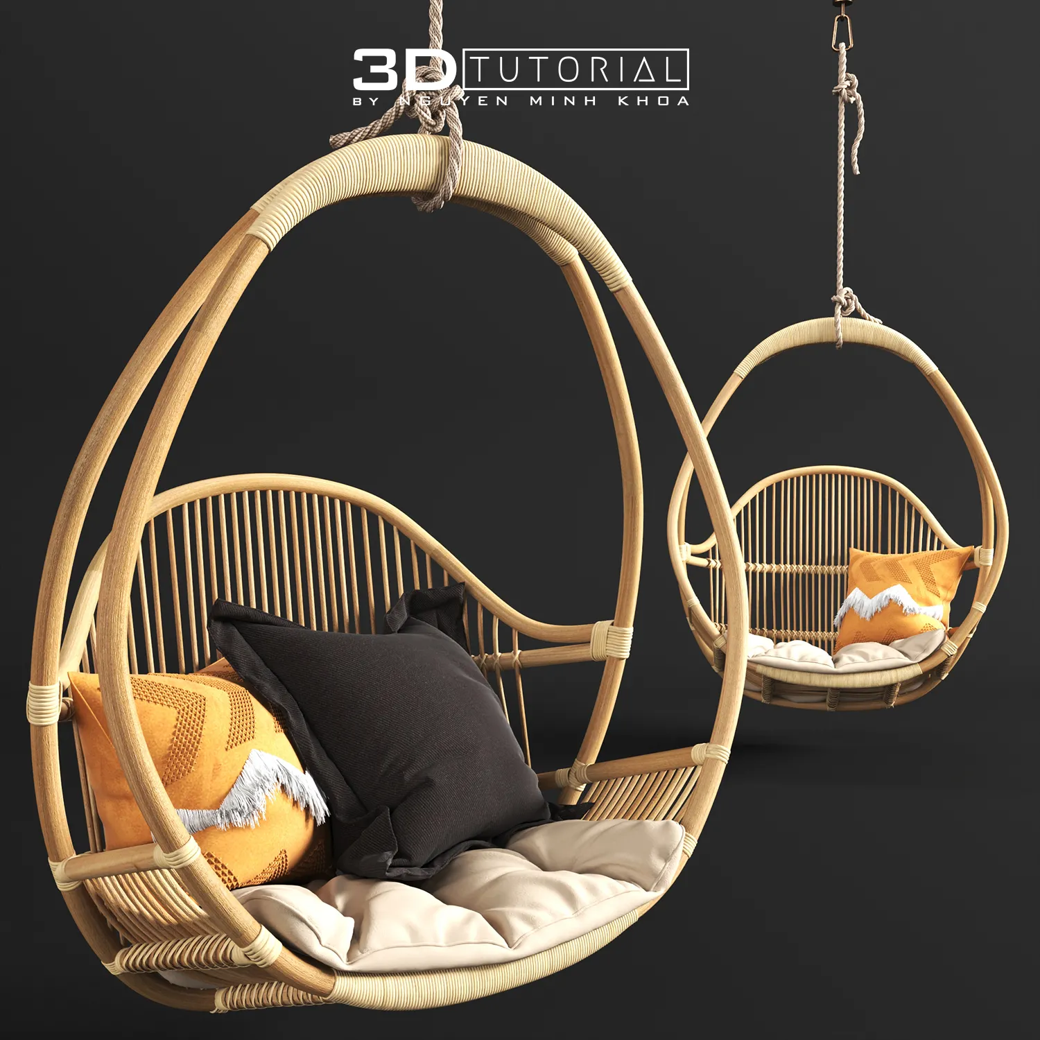 FURNITURE 3D MODELS – Hemmingway Hanging Chair byNguyenMinhKhoa